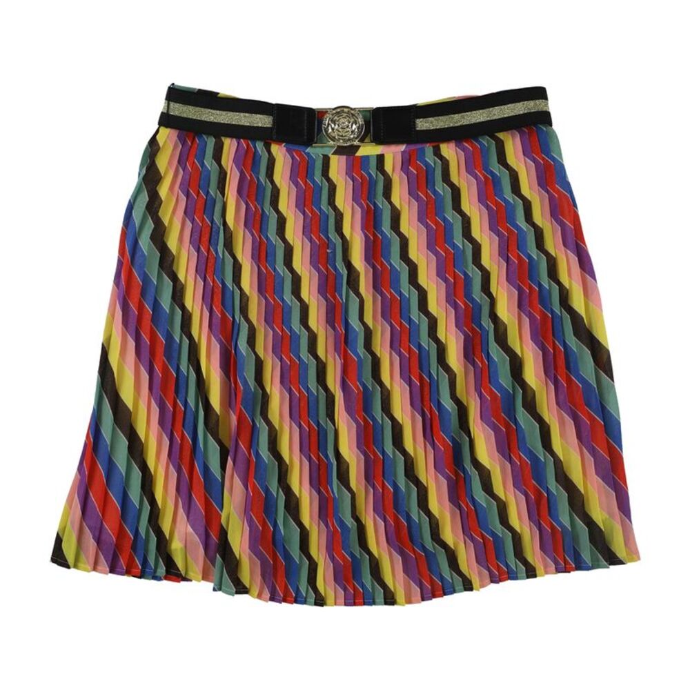 GUESS Womens Colorful Pleated Skirt, Multicoloured, 25, DM